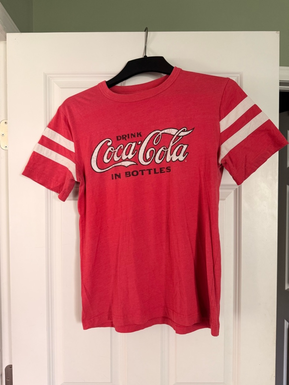 Coca-Cola Red Vintage Logo Tee with Black Print